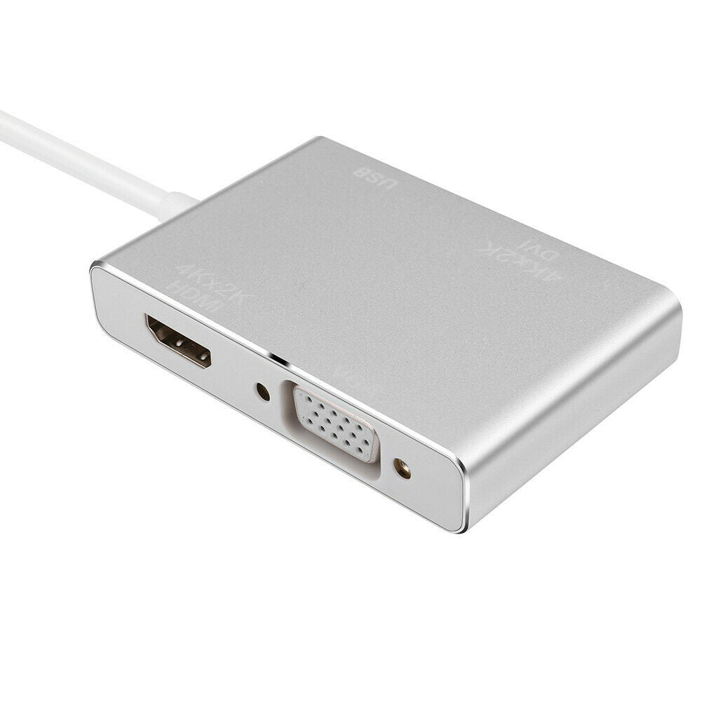 Type-C to DVI HDTV VGA Multiport Display Adapter