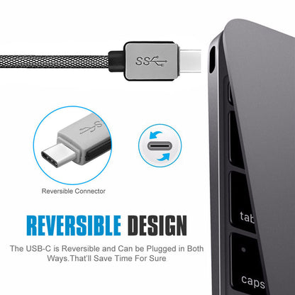 Braided Type C Charging Cable -0.2 M