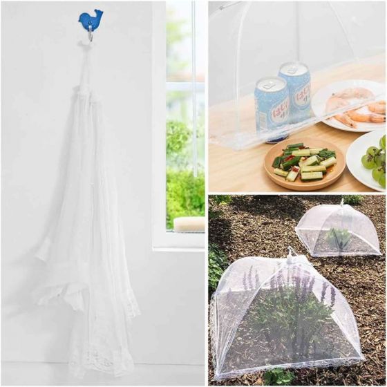 1pc Food Umbrella Pop Up Mesh Screen Food Covers