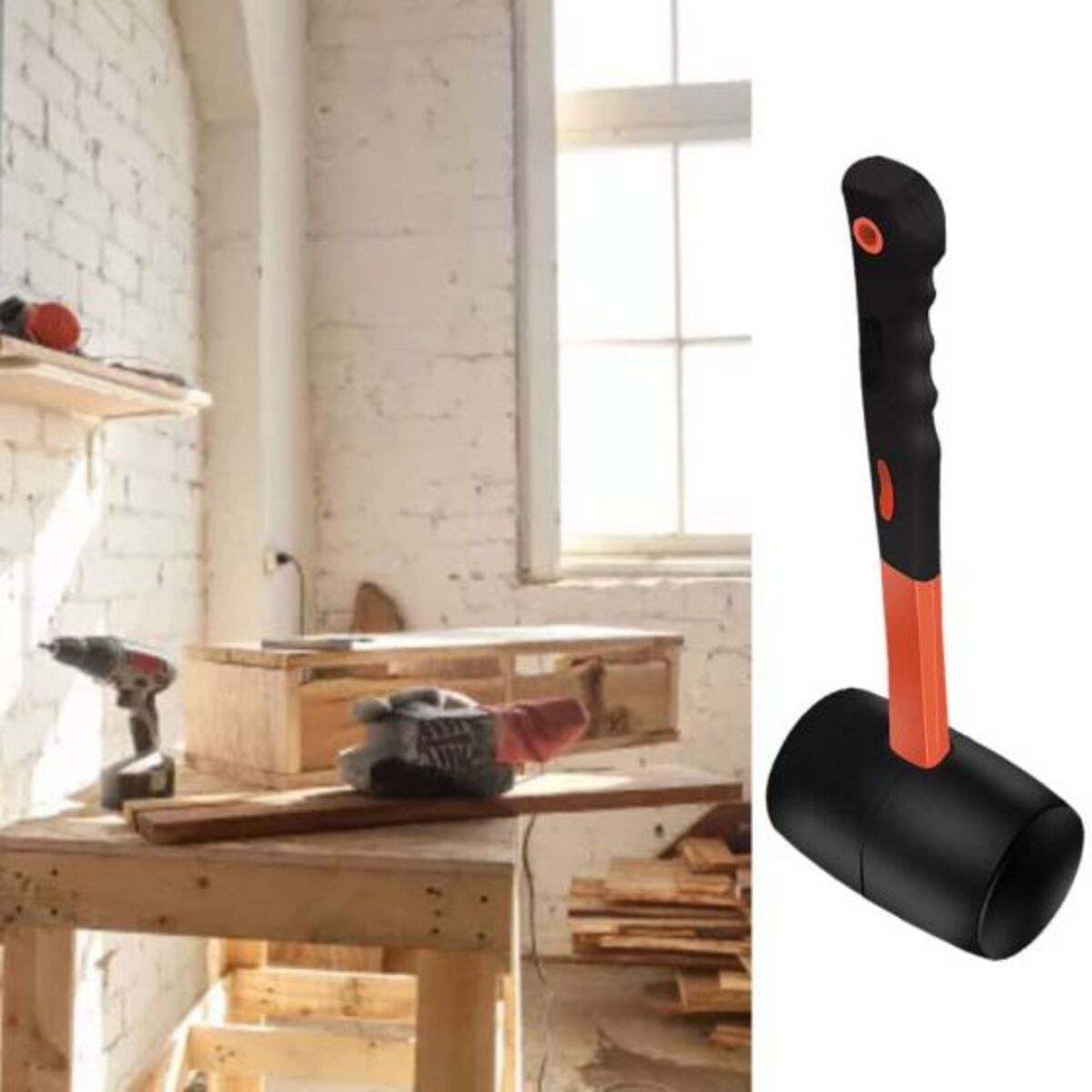Rubber Mallet Hammer Non-Slip