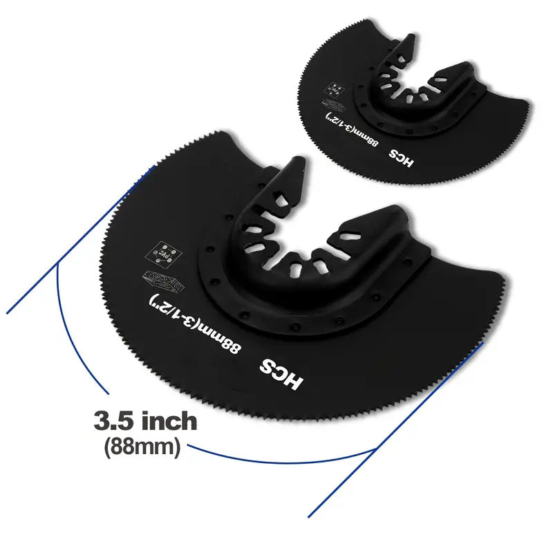 2pcs 3-1/2-Inch Semicircle Precision Saw Blades
