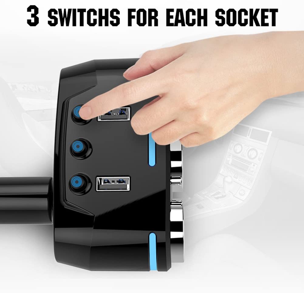 Wireless Car Charger (3 Socket)