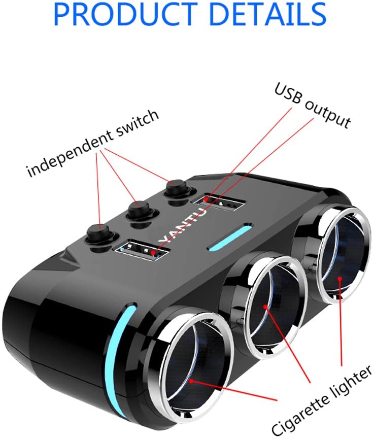 Wireless Car Charger (3 Socket)