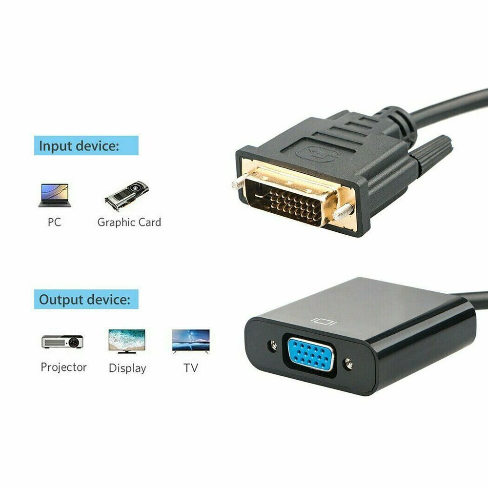 DVI-D male to VGA Female Adaptor