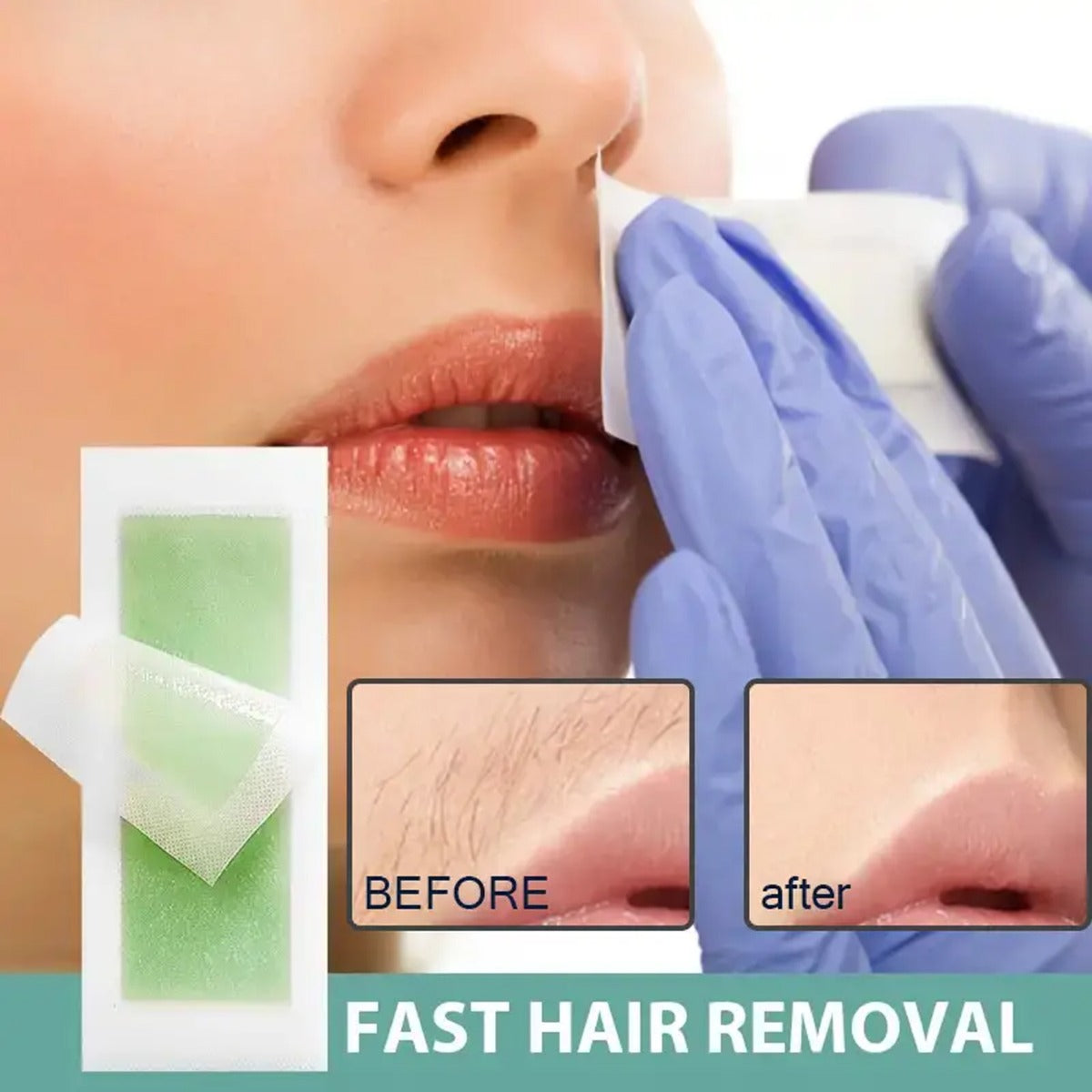 40PC Hair Removal Wax Strips