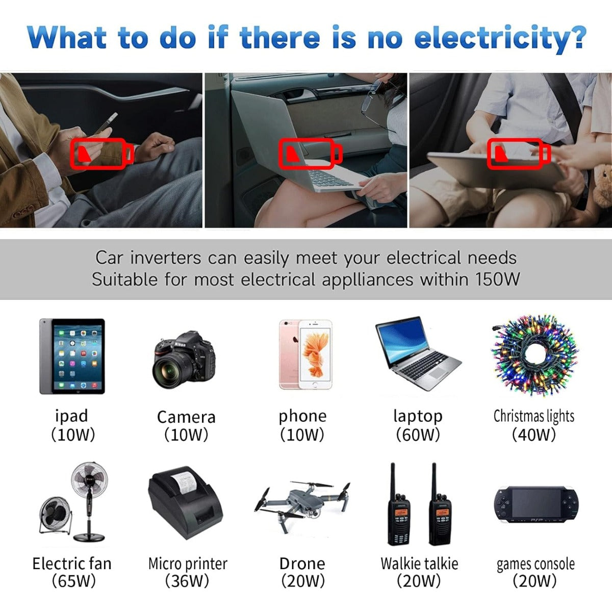 150W Car Power Inverter