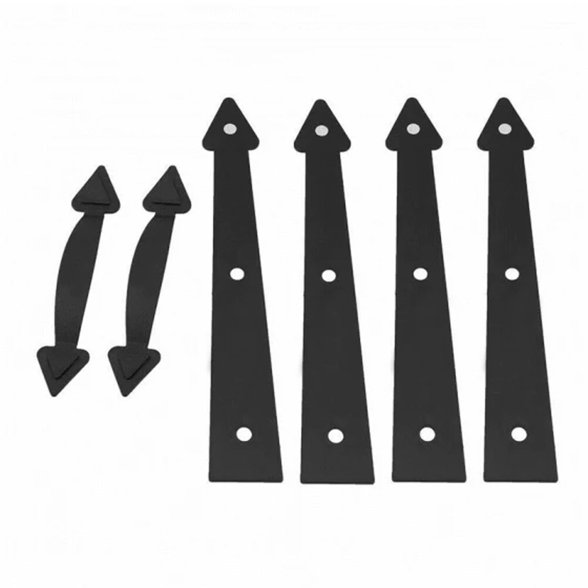 Decorative Garage Door Hinge and Handle Set - 6pc/set