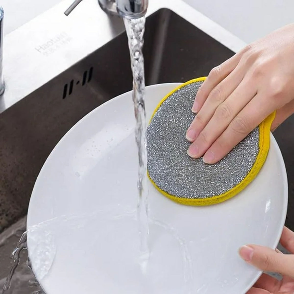 5PCS Double Side Dishwashing Sponge