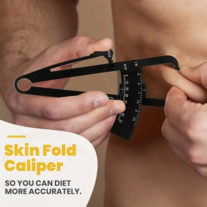 AccuMeasure Body Fat Caliper and Tape Measure Skinfold Calipers and Measuring Tape for Accurate Body Fat Measurement