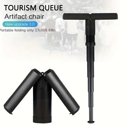 1pc Multi-functional Black Walking Stick