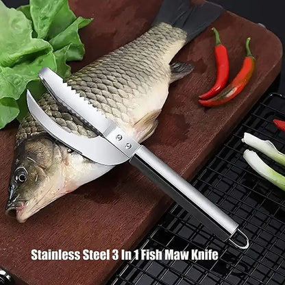 3-in-1 Stainless Steel Fish Maw Knife