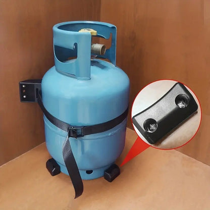 Travel RV Modification Accessories Liquefied Gas Cylinder Fixing Seat With Ground Foot Gas Cylinder Bracket Gas Tank Bracket