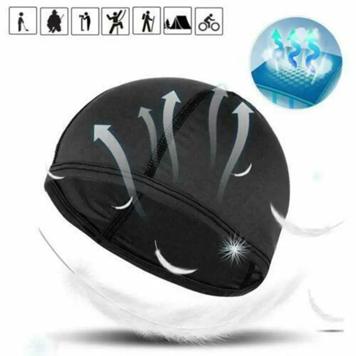 Cooling Skull Cap Helmet Liner Sweat Wicking