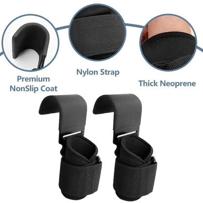 Heavy Lifting Hooks Wrist Straps Power Lifting Grip Pads