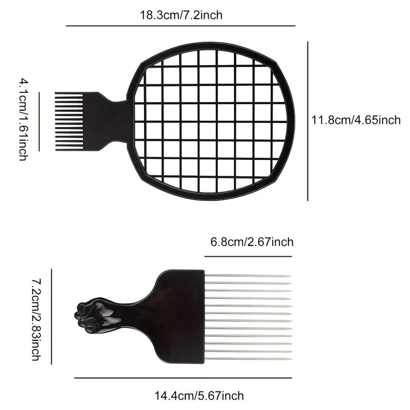 4Pcs Hair Comb Set