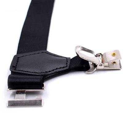 Men's Sock Suspenders Holders Sturdy Adjustable Garters Belt Metal Clips
