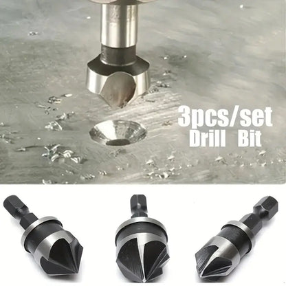 3pcs 1/4 INCHES Hex 12/16/19mm Countersink