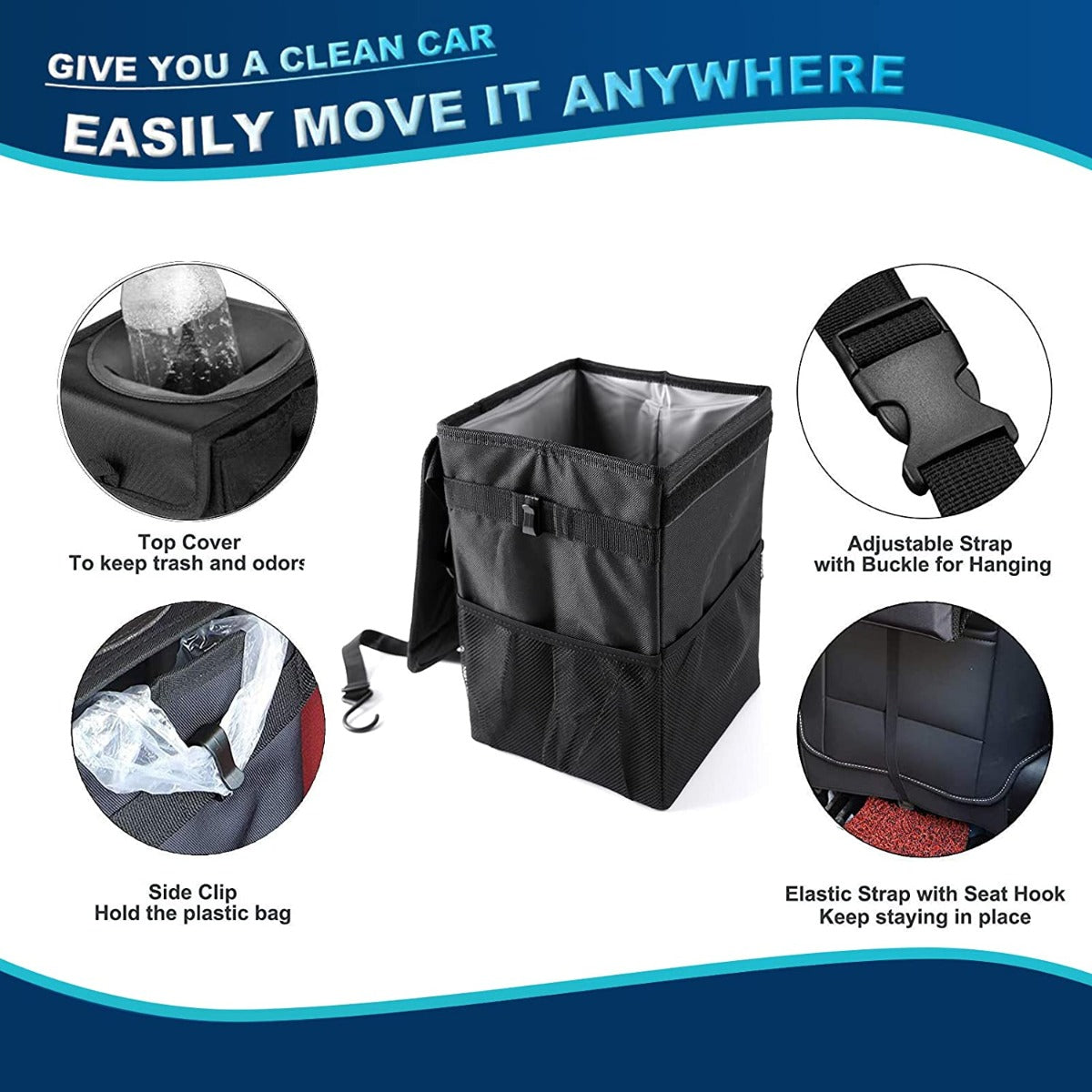 Waterproof Car Trash Bin