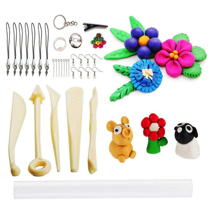 Polymer Clay Starter Kit, 50 Colors