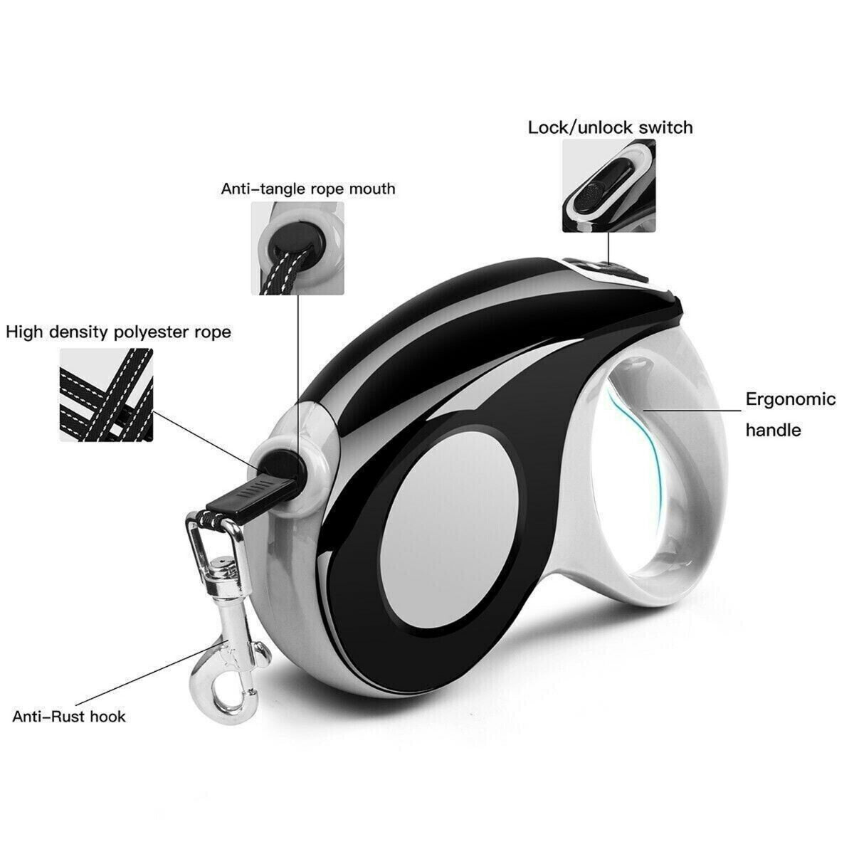 Automatic Retractable Pet Collars Leashes -3 M
