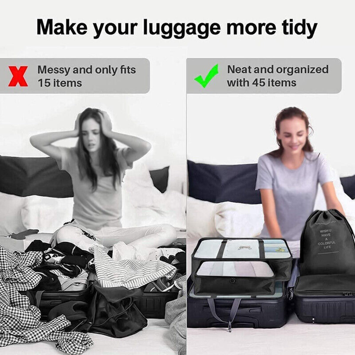 6Pcs/Set Travel Storage Bag