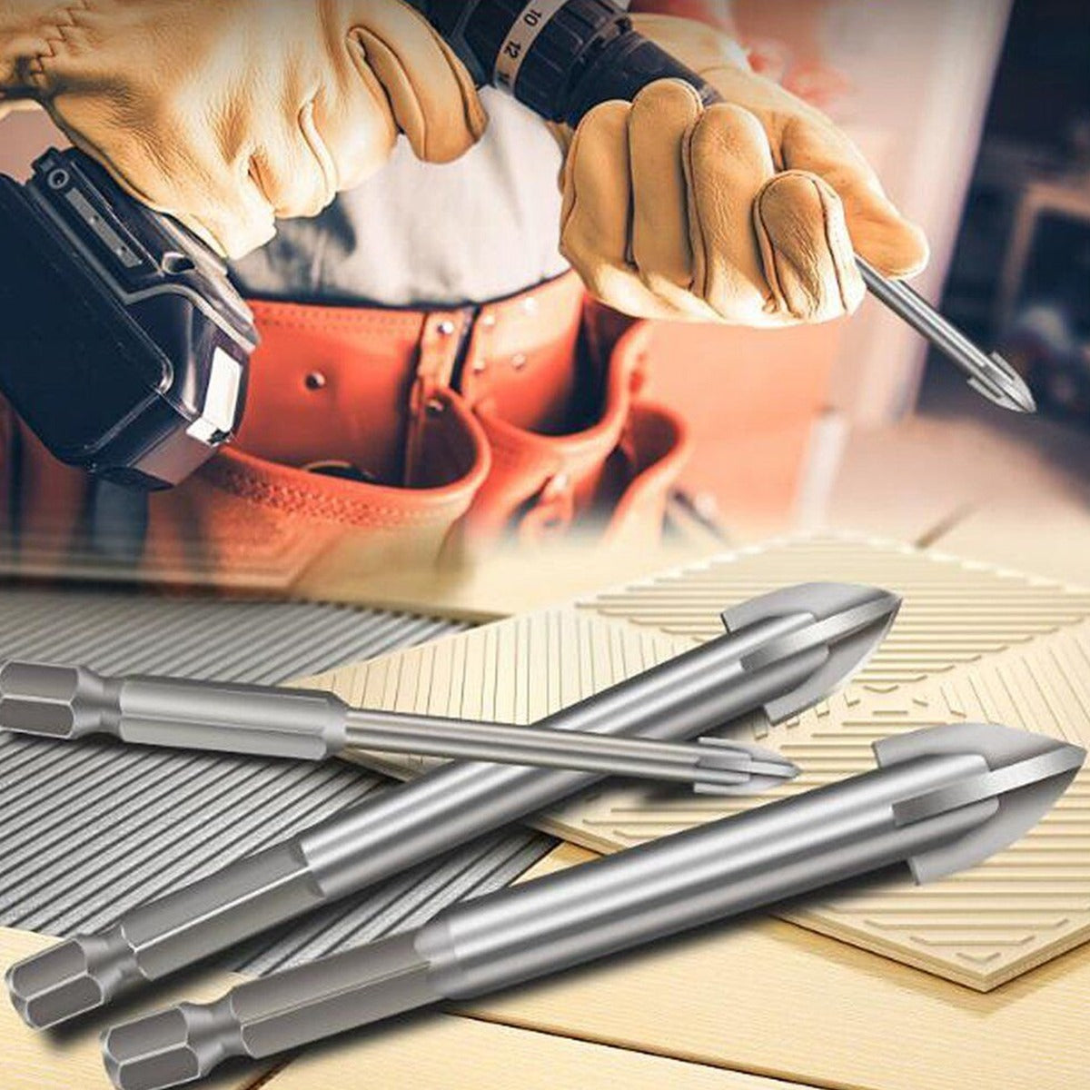 5pcs Efficient Universal Drill Bits