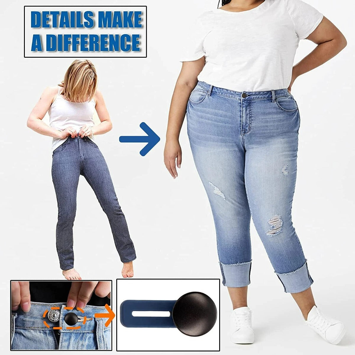 Jeans Waist Extender Button