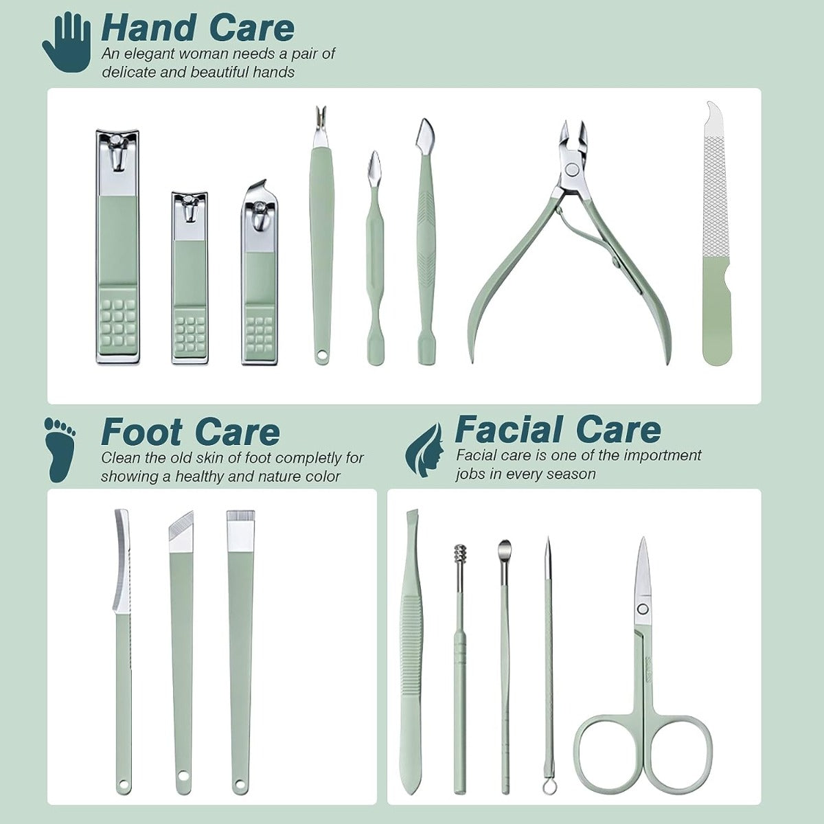 16 In 1 Manicure pedicure kit
