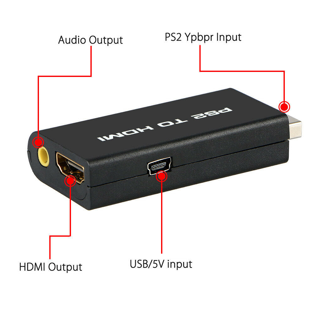 Retro Game Console AV to HDTV Converter Adapter