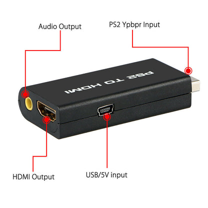 Retro Game Console AV to HDTV Converter Adapter