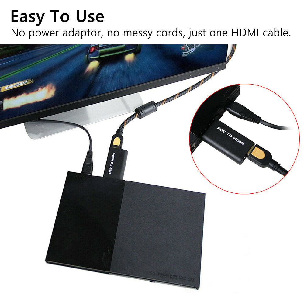 Retro Game Console AV to HDTV Converter Adapter