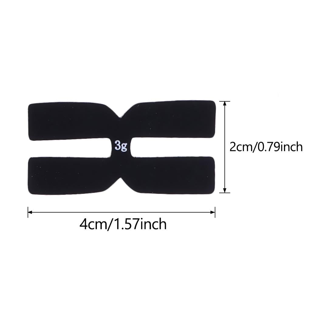 pcs Rubber H-shaped Tennis Racket Weight Silicone Strip