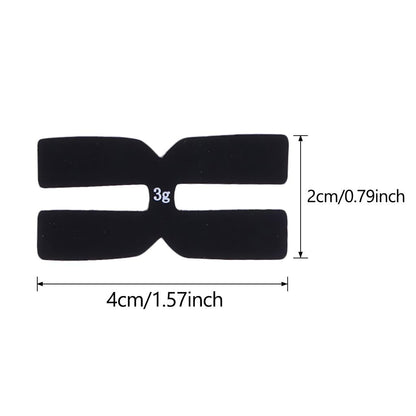 pcs Rubber H-shaped Tennis Racket Weight Silicone Strip