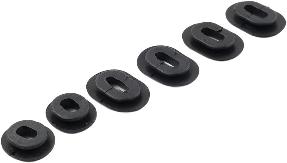 6Pcs Motorbike Oval Round Single Side Cover