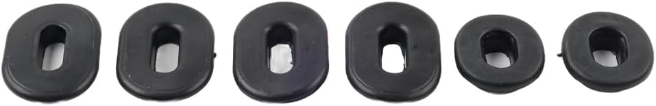 6Pcs Motorbike Oval Round Single Side Cover
