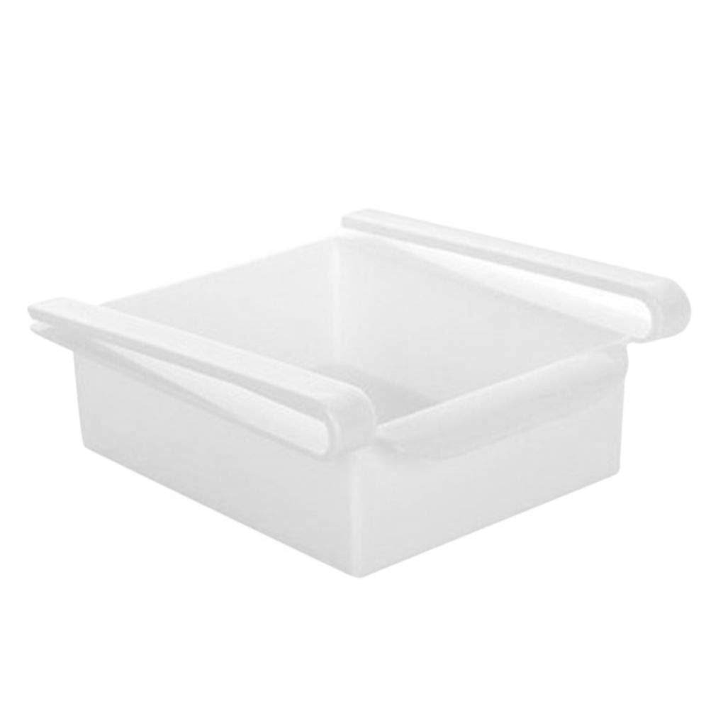 Fridge Organizer Storage Shelf-White