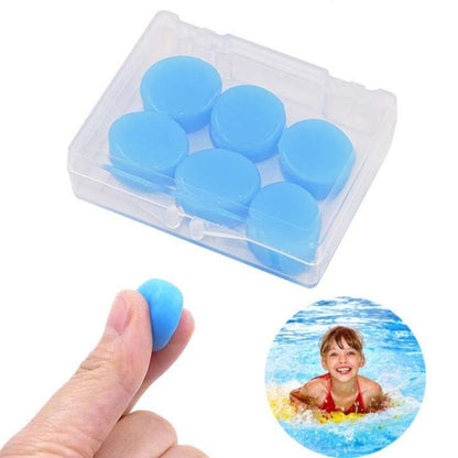 6Pcs Reusable Silicone Ear Plugs