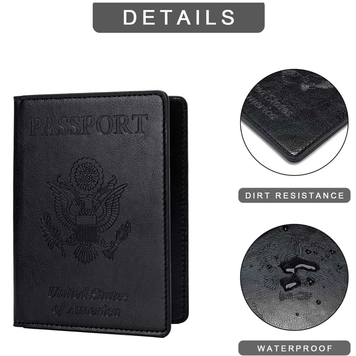 Passport Holder- Black