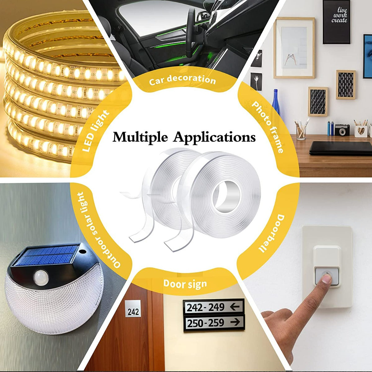 Transparent Nano Adhesive Mounting Tape 20mm x 3 Meter
