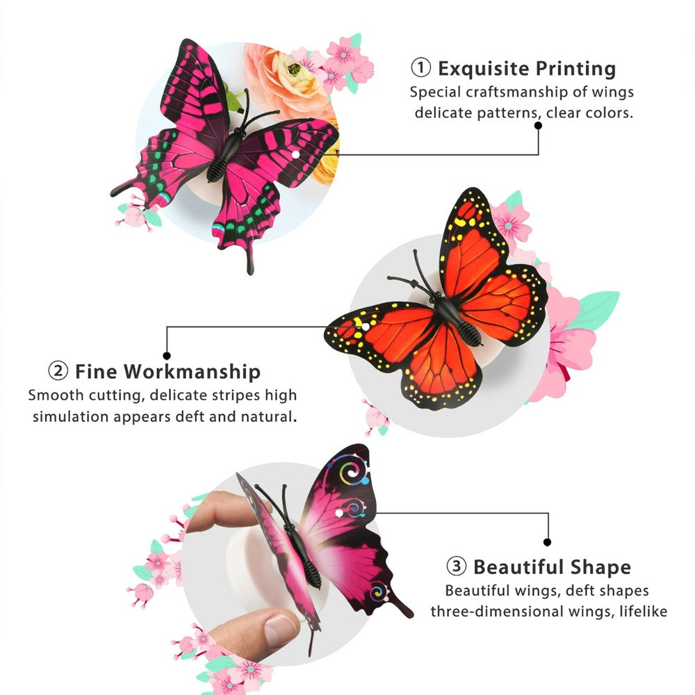 10 PCS LED Butterfly Light