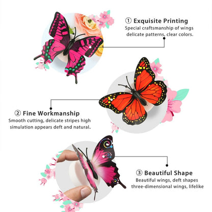 10 PCS LED Butterfly Light