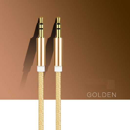 3.5mm braided AUX Cable-Gold