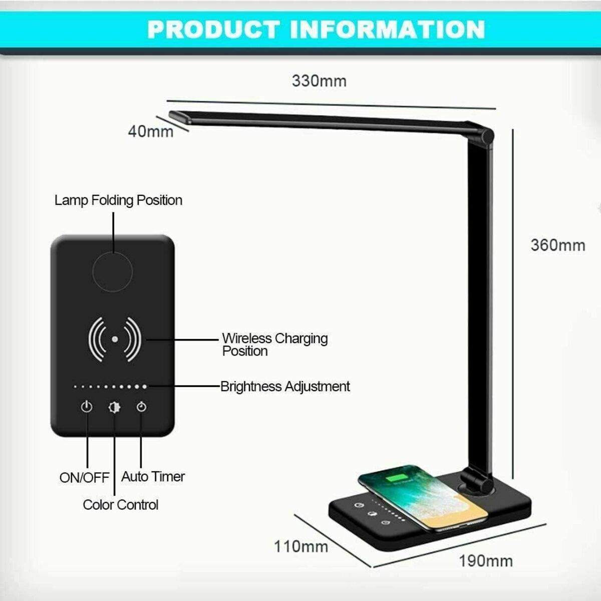 LED Desk Light Table Lamp