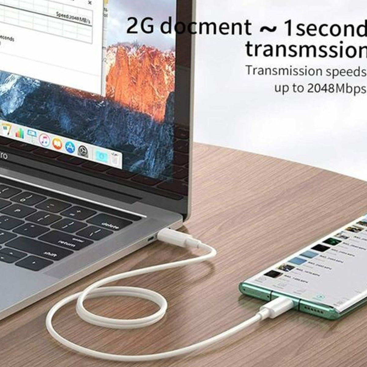 1M Type-C To Type-C High-Power 100W Charging Cable