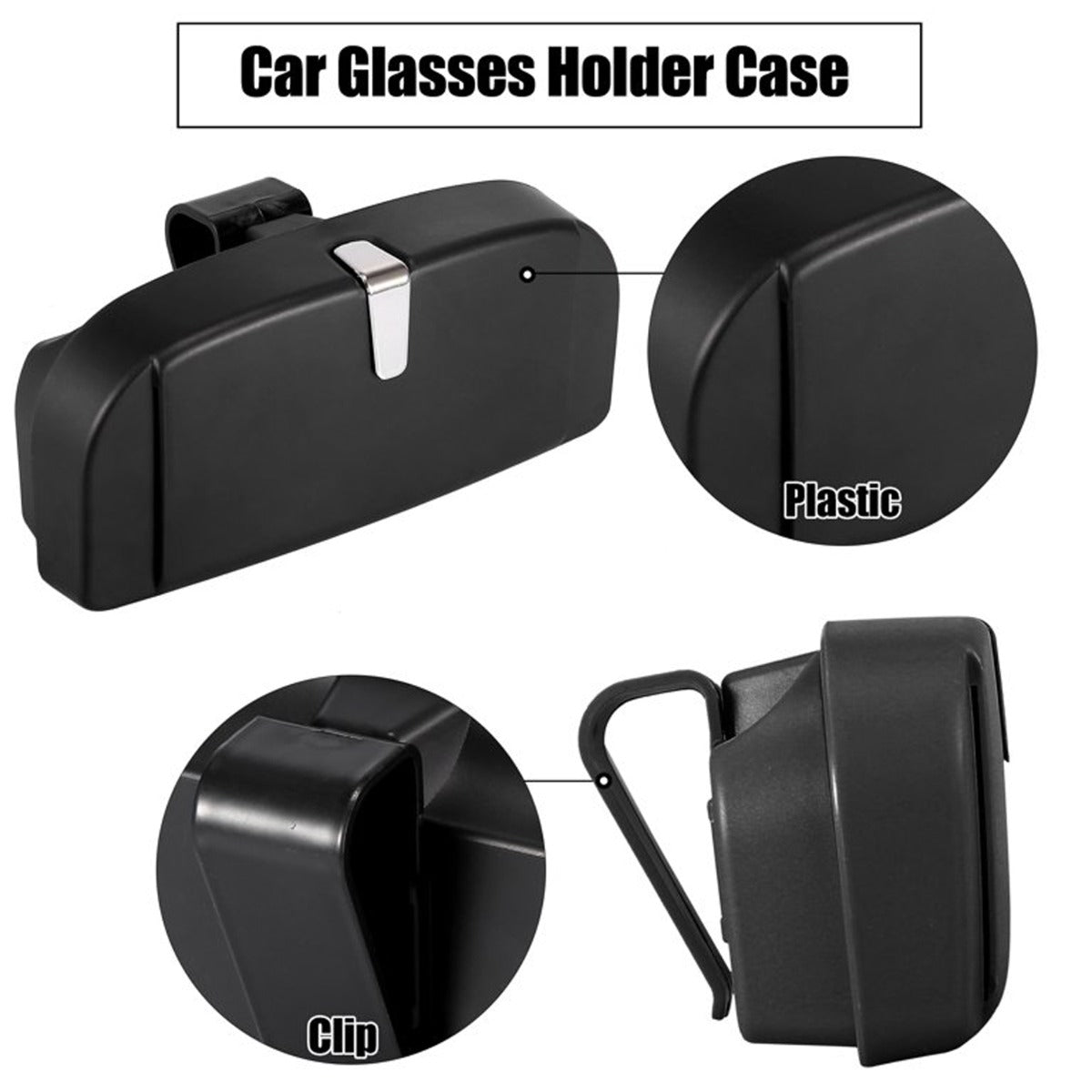 Universal Car Visor Sunglasses Case