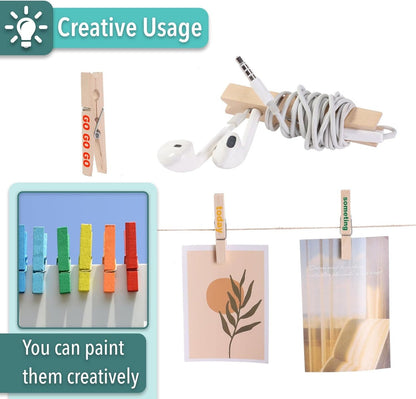 Wooden Clothes pins - 50pcs/pack