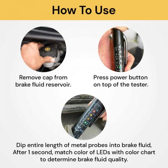 Auto Brake Diagnostic Testing Tool For DOT3/4 Brake Fluid