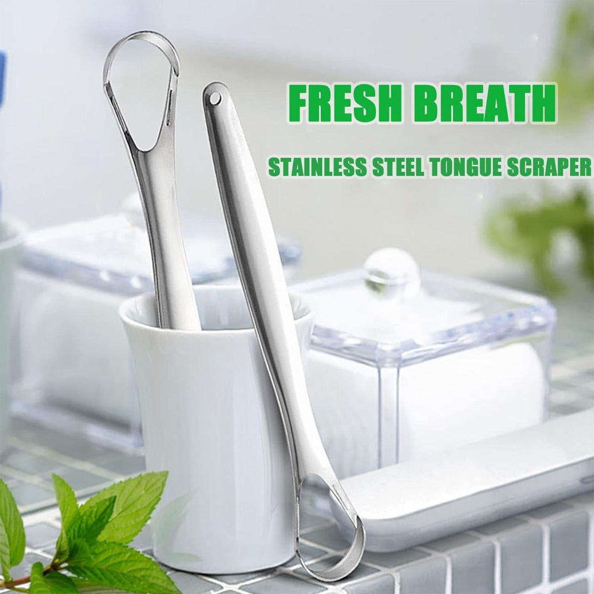 Stainless Steel Tongue Scraper Cleaner