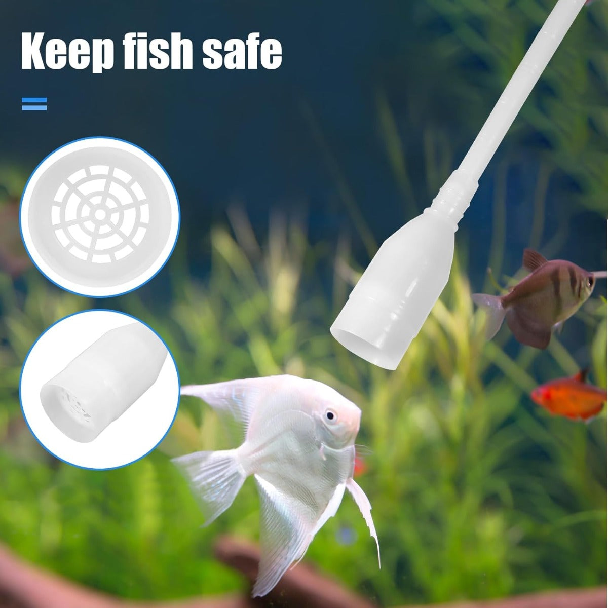 Aquarium Siphon Fish Tank Syphon Vacuum Cleaner