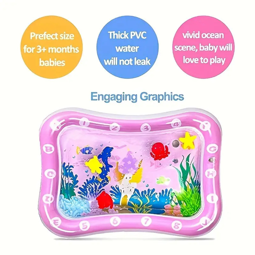 Baby Tummy Water Mat-Pink